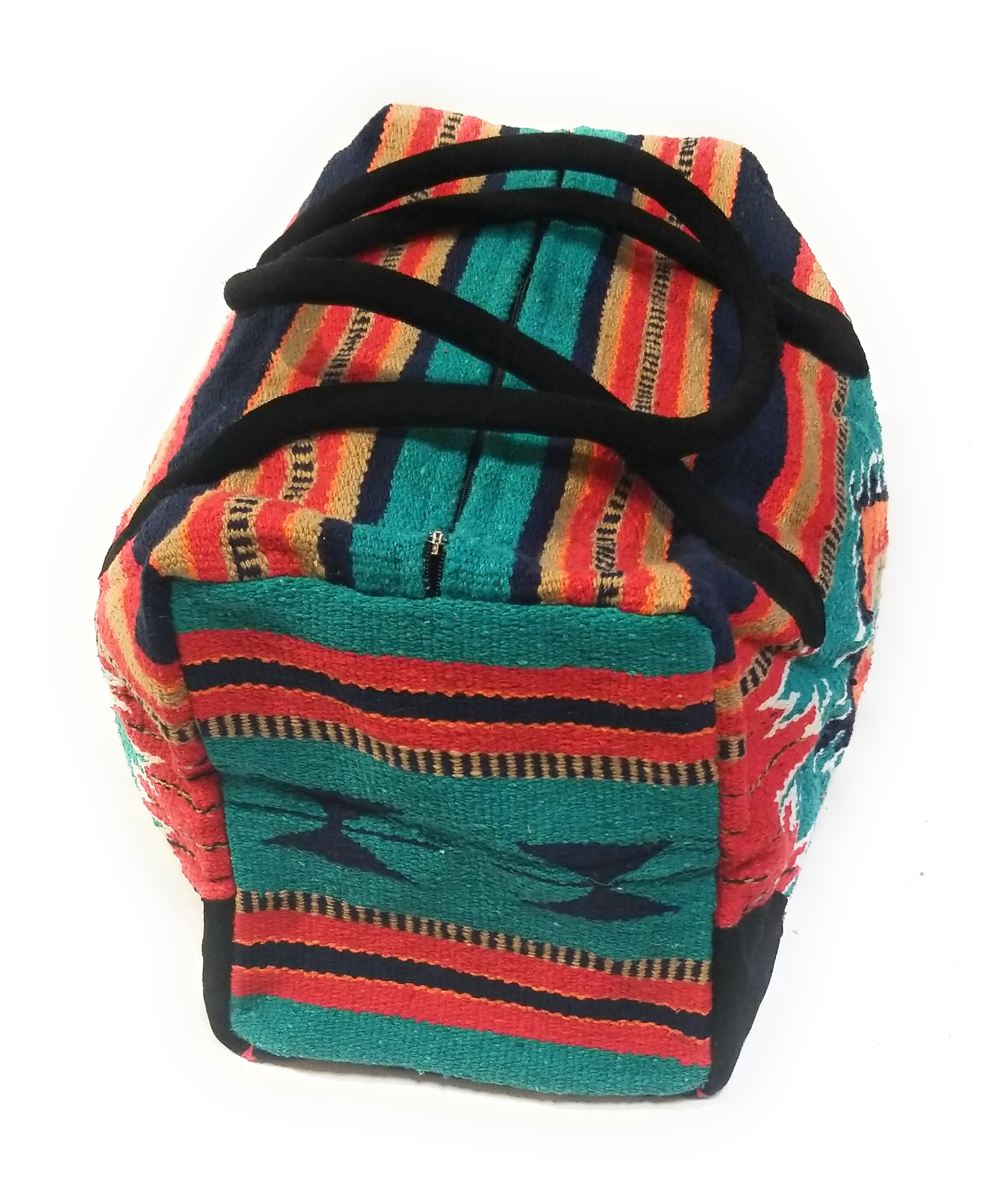Bundle Deal-Franco Southwestern Weekender Bag + Hammered Copper Turquoise Earrings Bundle - Ranch Junkie Mercantile LLC